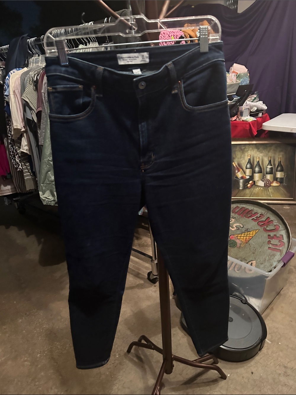 Abercrombie & Fitch women’s  Dark Navy Skinny Jeans